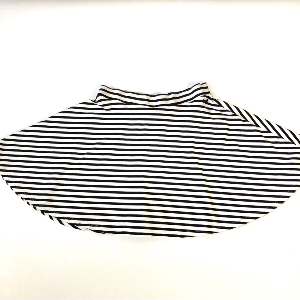 PINK VS Black and White Striped Skater Skirt - Picture 3 of 8